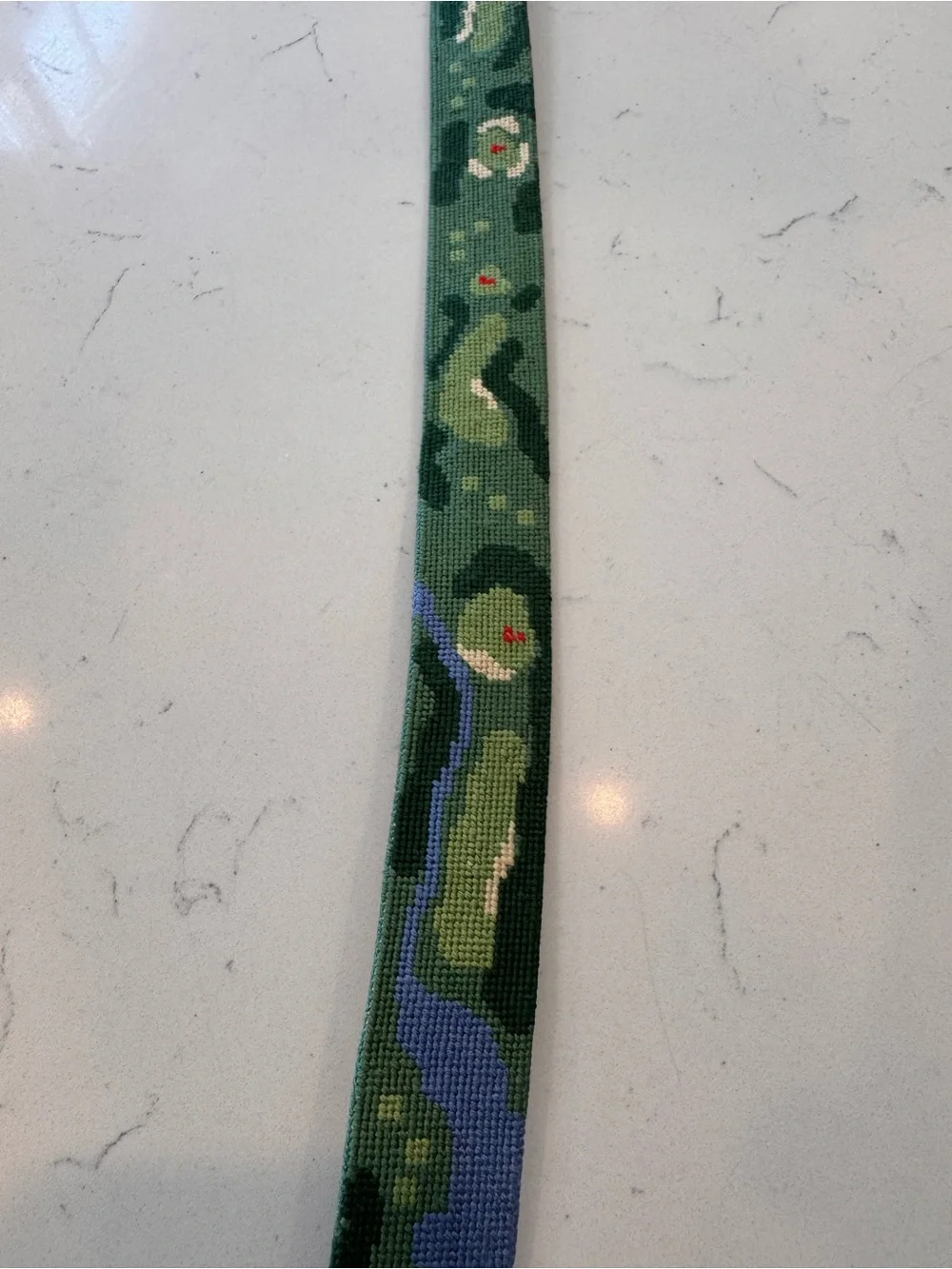 Smathers and Branson Golf Course Needlepoint Belt - Size 36